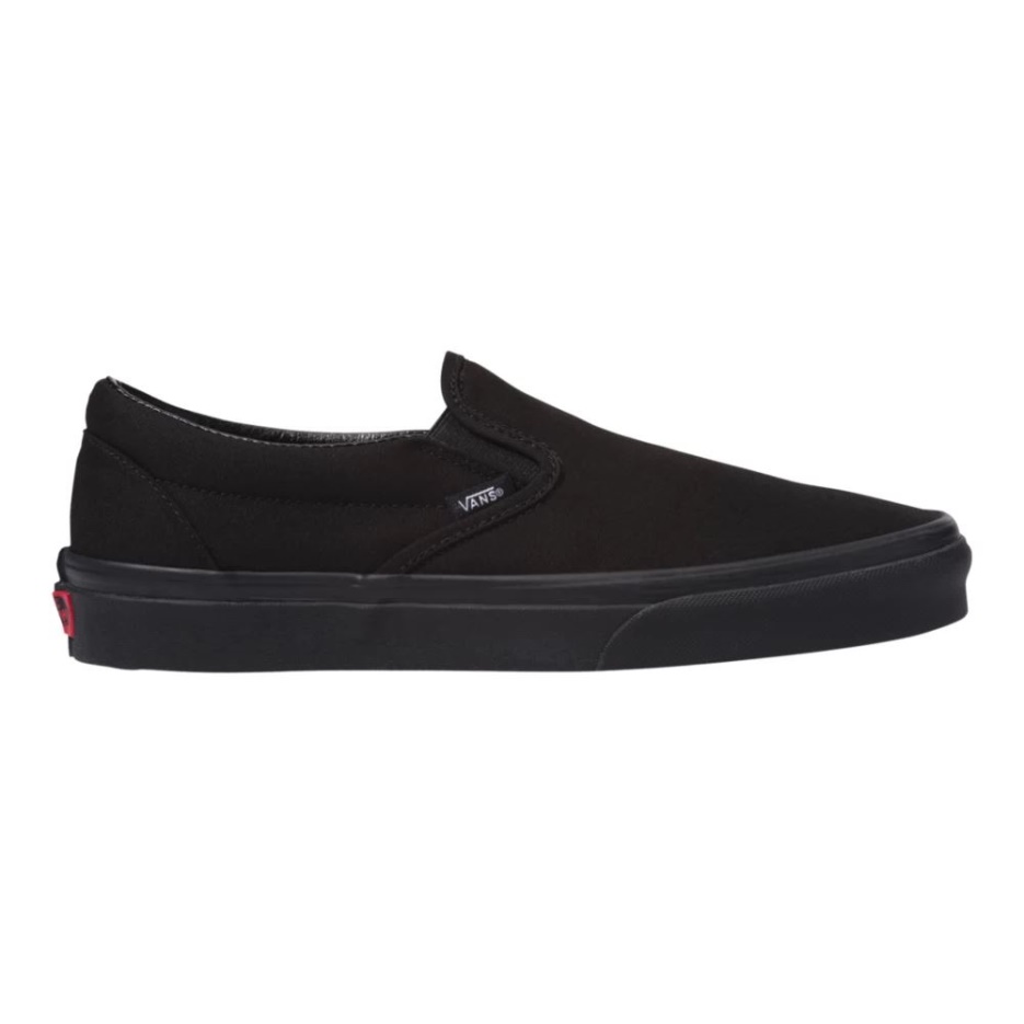 Vans Chaussures De Skate Classiques Pour Hommes Baskets Basses à Enfiler Respirantes Noir-noir