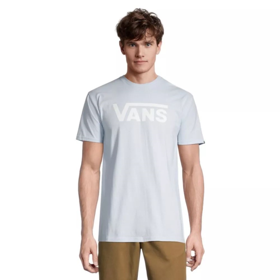 Vans T-shirt Classique Pour Hommes à Manches Courtes Et Col Rond En Coton Graphique Ballade Bleu