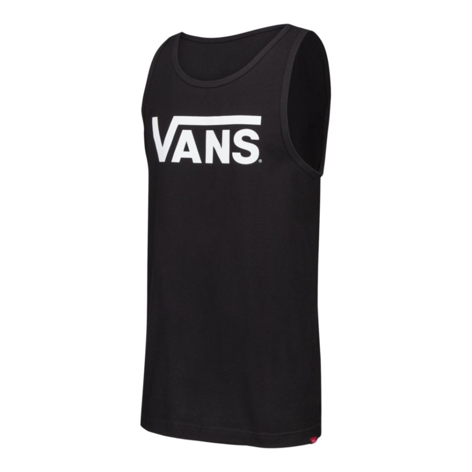 Vans Débardeur Classique Pour Hommes En Coton Sans Manches Noir-blanc