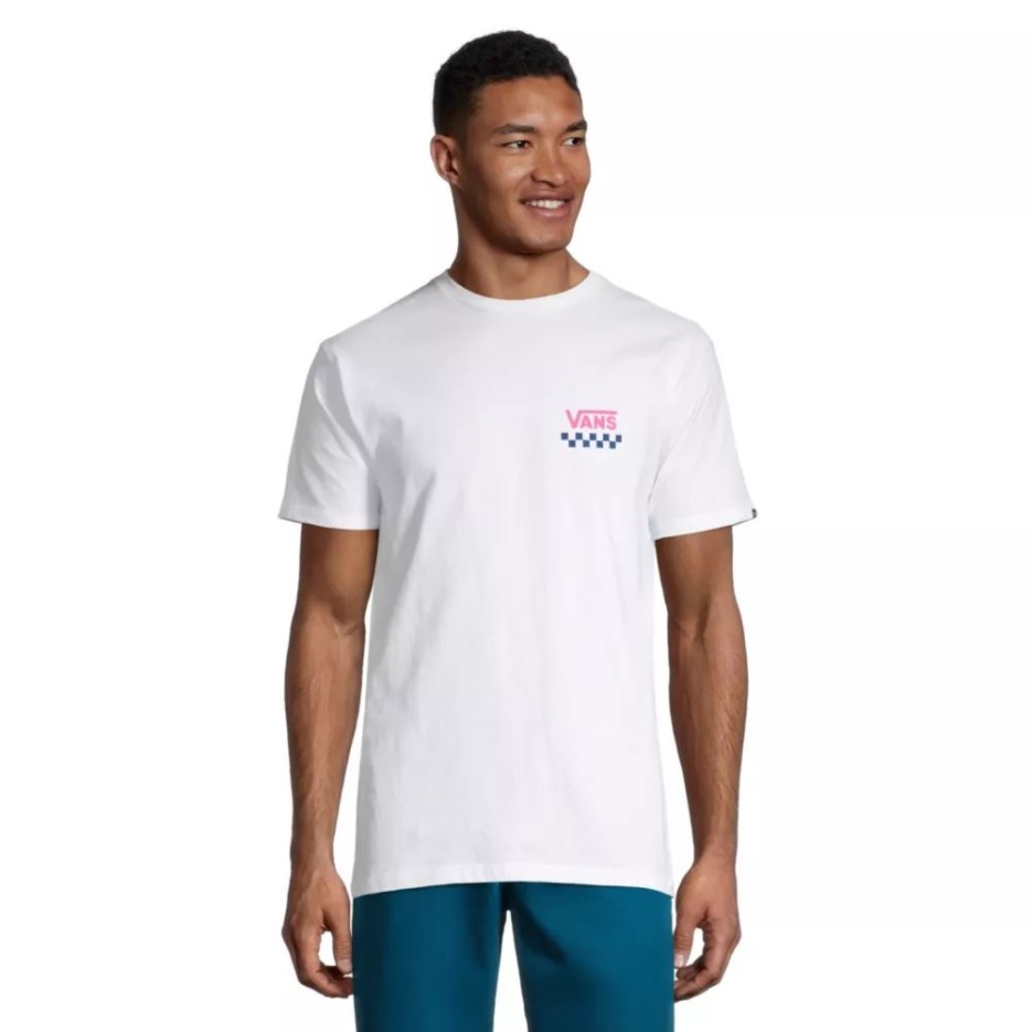 Vans Sketchy Past T-shirt Manches Courtes Col Rond Coton Graphique Noir