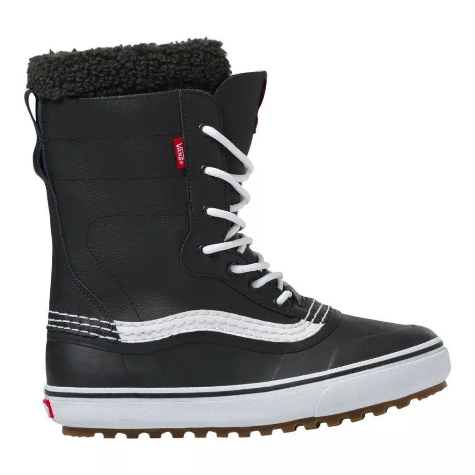 Vans Bottes D'hiver Standard Snow Mte Pour Hommes Décontractées Imperméables Antidérapantes Noir-blanc