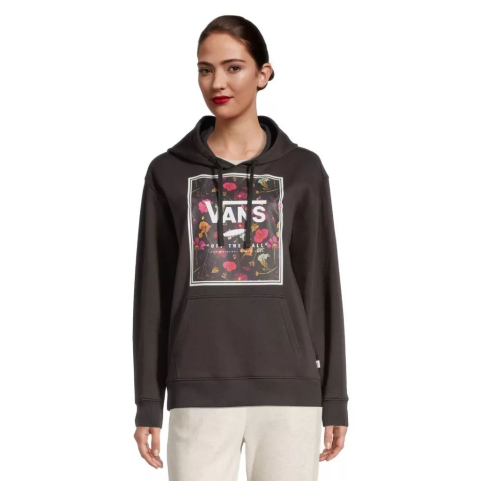 Vans Sweat à Capuche Boxed In Pressed Floral Pour Femme Noir