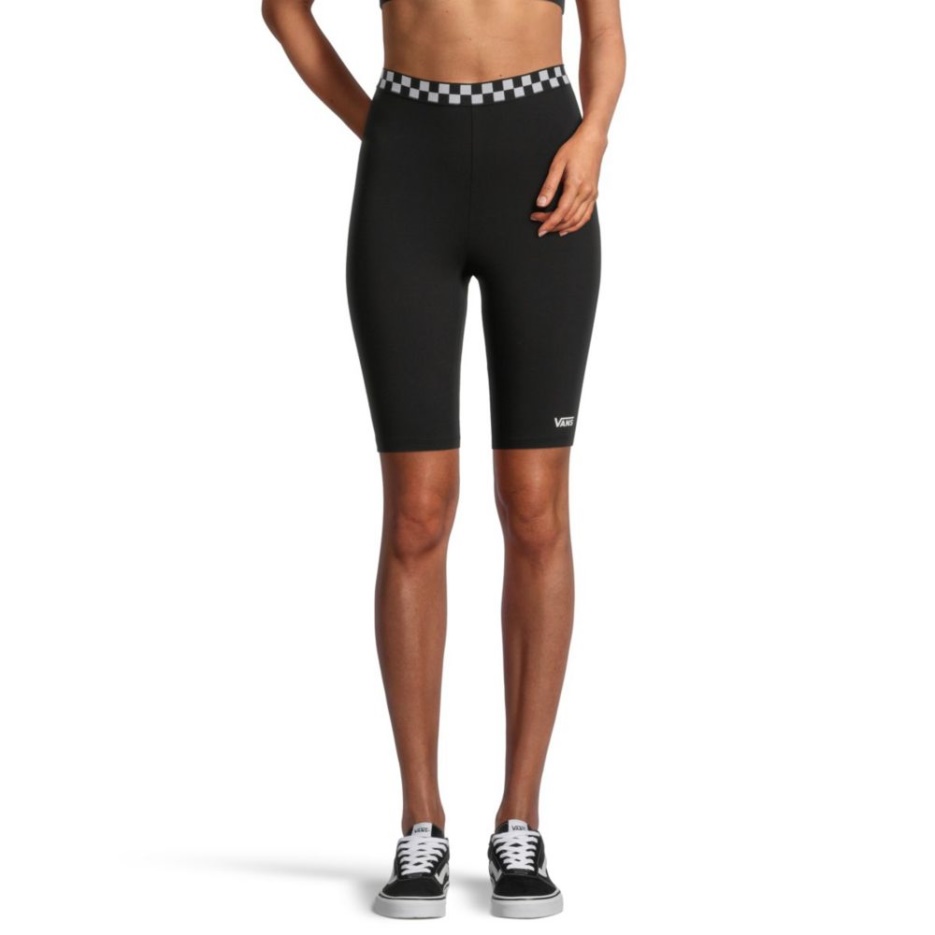 Vans Short De Vélo à Carreaux Pour Femme Noir