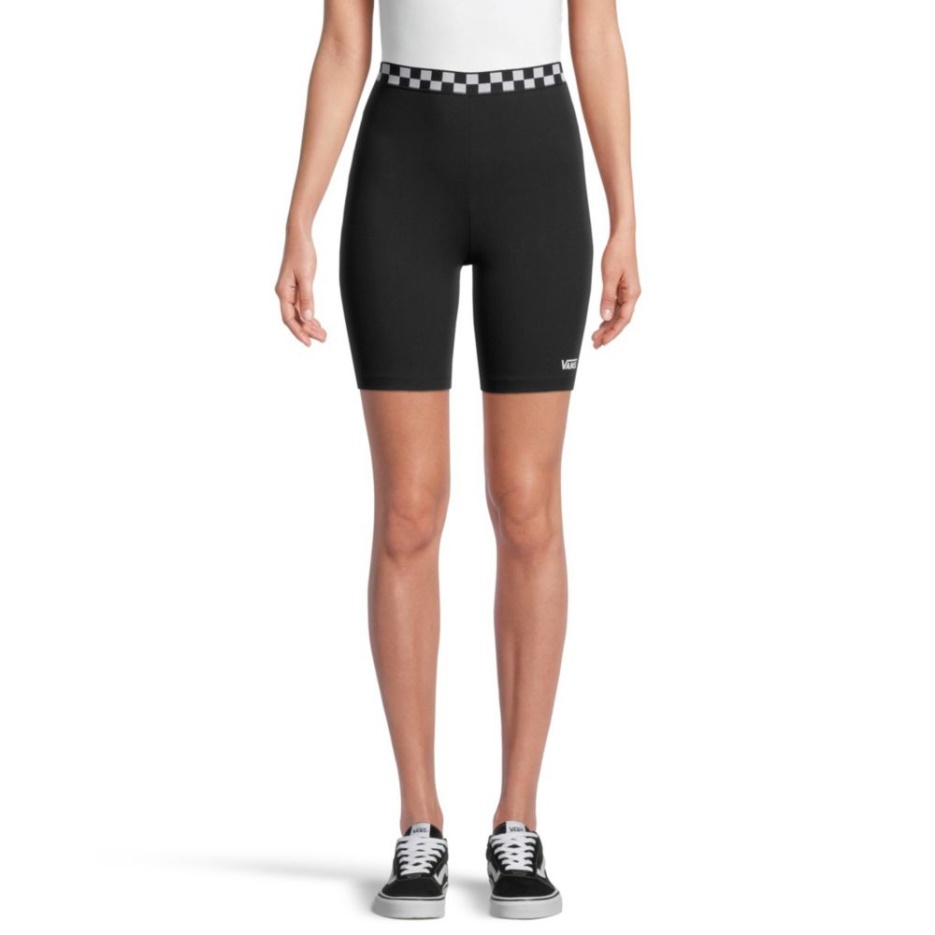 Vans Short Legging Damier Femme Noir