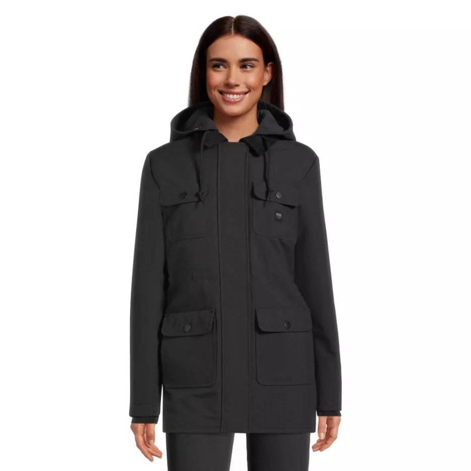 Vans Femmes Drillcore Long Ii Mte Veste D'hiver Longue Isolation Synthétique à Capuche Noir