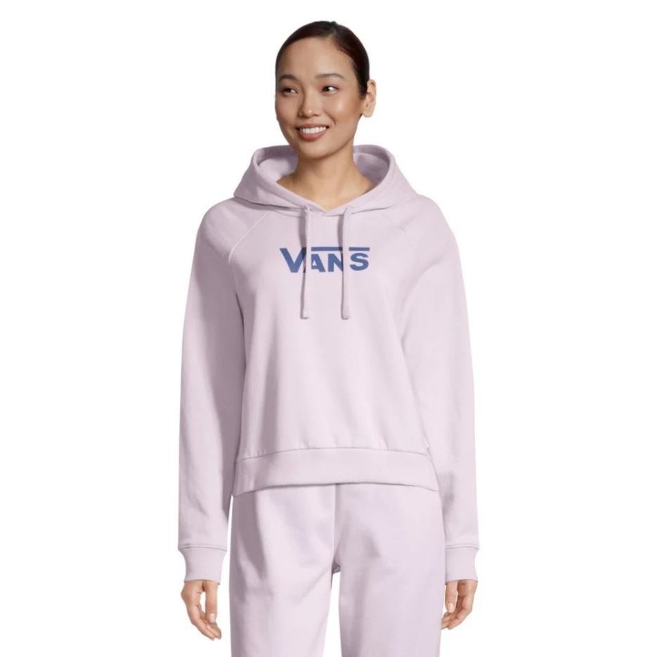 Vans Sweat à Capuche Flying V Boxy Pour Femme Lavande Brouillard