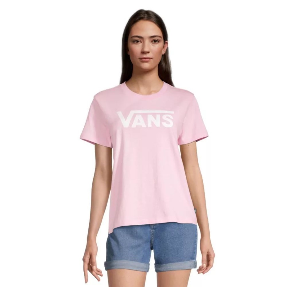 Vans T-shirt Flying V Crew Lin Pour Femme