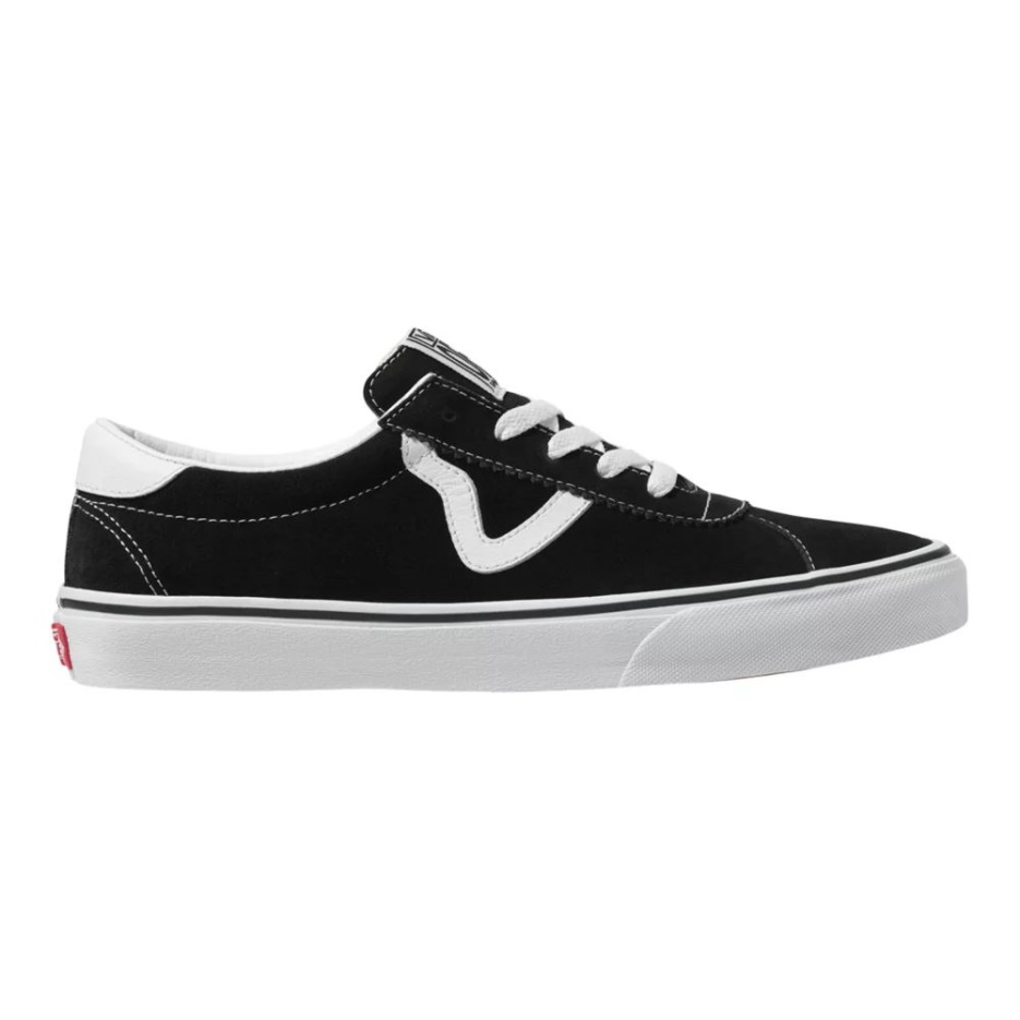 Vans Sport Chaussures De Skate En Daim Pour Femme Noir-blanc
