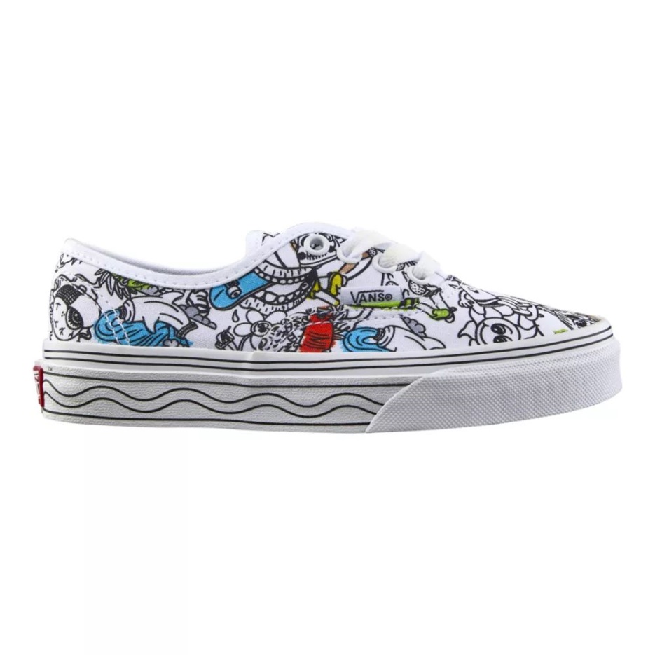 Vans X Crayola Enfants Pre-skool Authentiques Chaussures De Skate Baskets Garçons Bas Casual Bricolage-croquis à Ta Façon