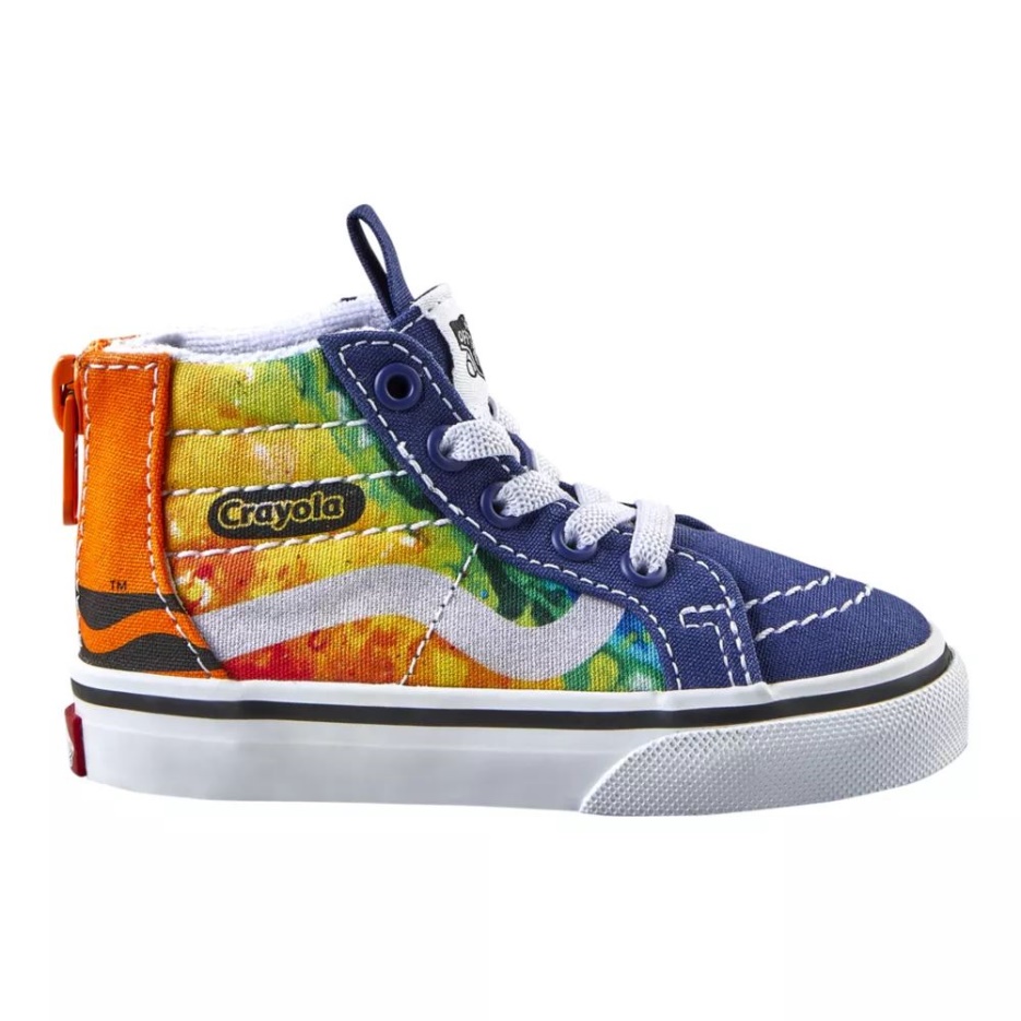 Vans X Crayola Enfant Sk8-hi Zip Chaussures De Skate Crayola Mashup Melt