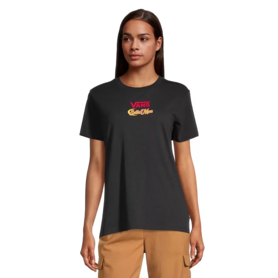 Vans X Sailor Moon T Shirt Bff Crew Femme Noir