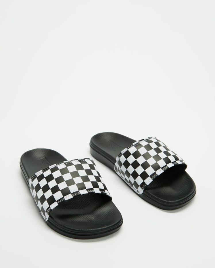 Vans La Costa Checker Slide-on - Unisexe True Blanc-noir