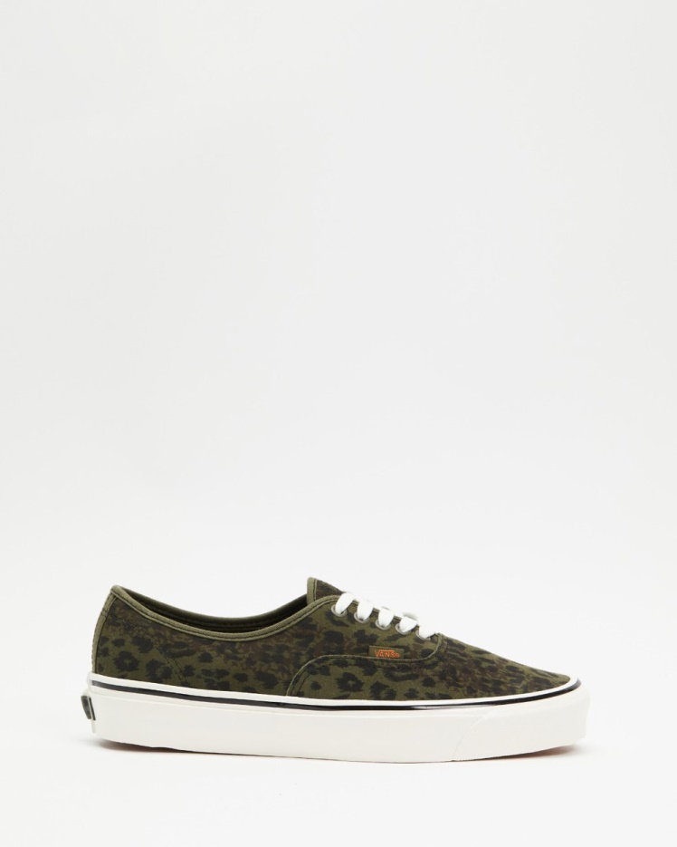 Vans Anaheim Authentique 44 Dx - Mode Unisexe Léopard Camo-feuille De Raisin