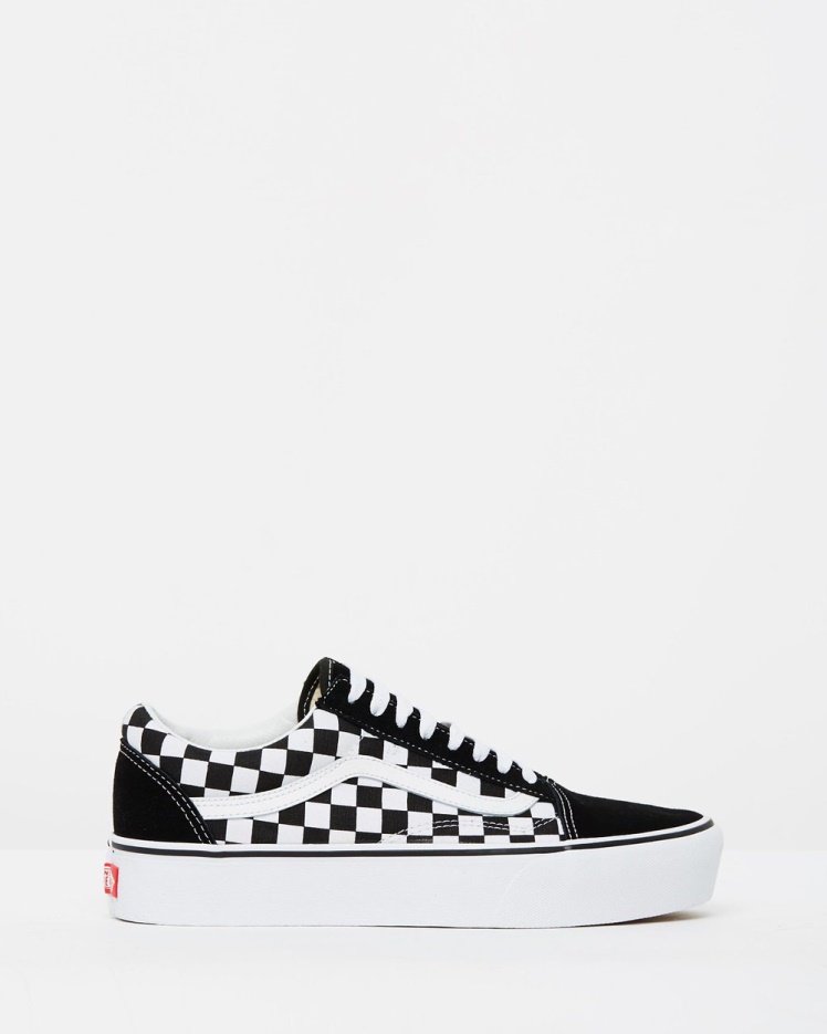Vans Old Skool Platform - Femmes Noir-true White