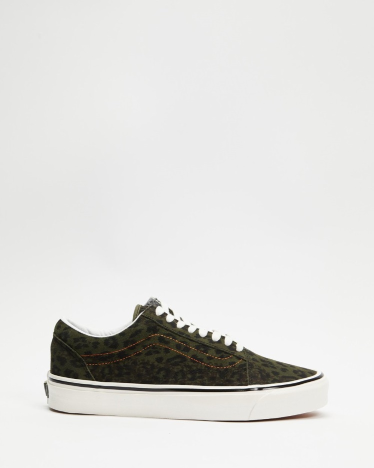 Vans Anaheim Old Skool 36 Dx - Unisexe Léopard Camo-feuille De Raisin