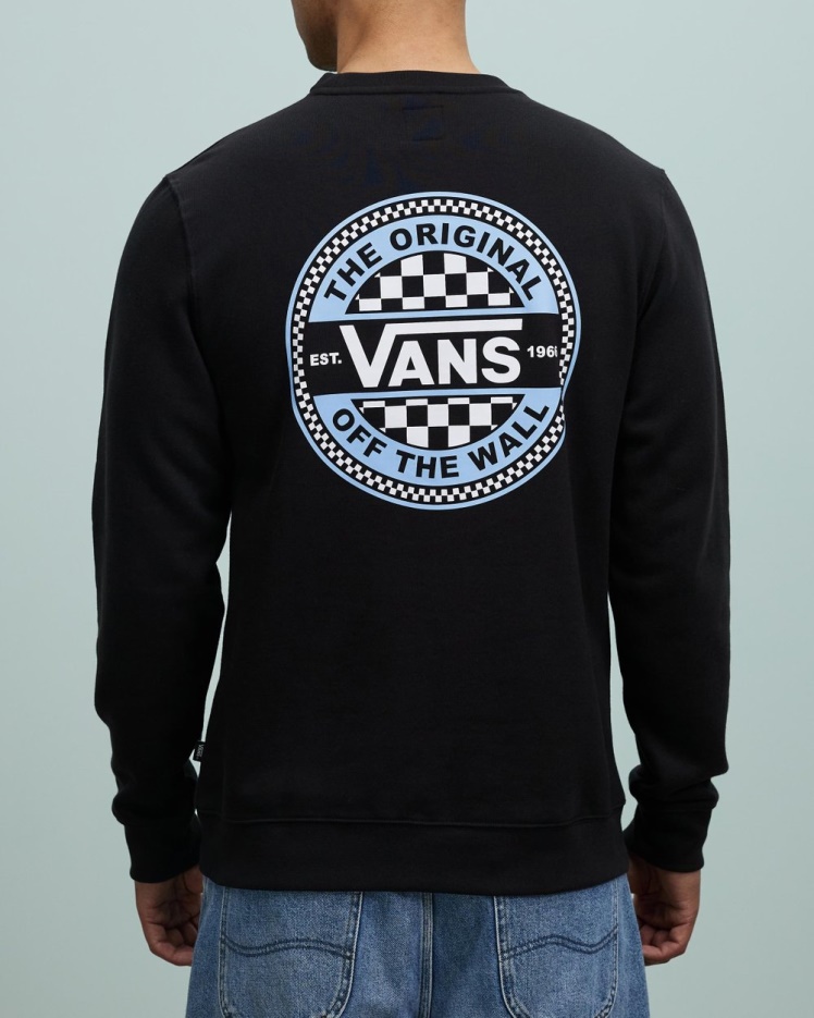 Vans Cerclée Checker Crew Noir