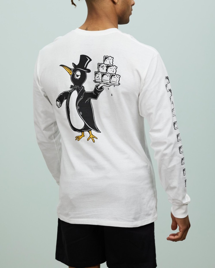 Vans Mode Damier Recherche Ls Tee Blanc
